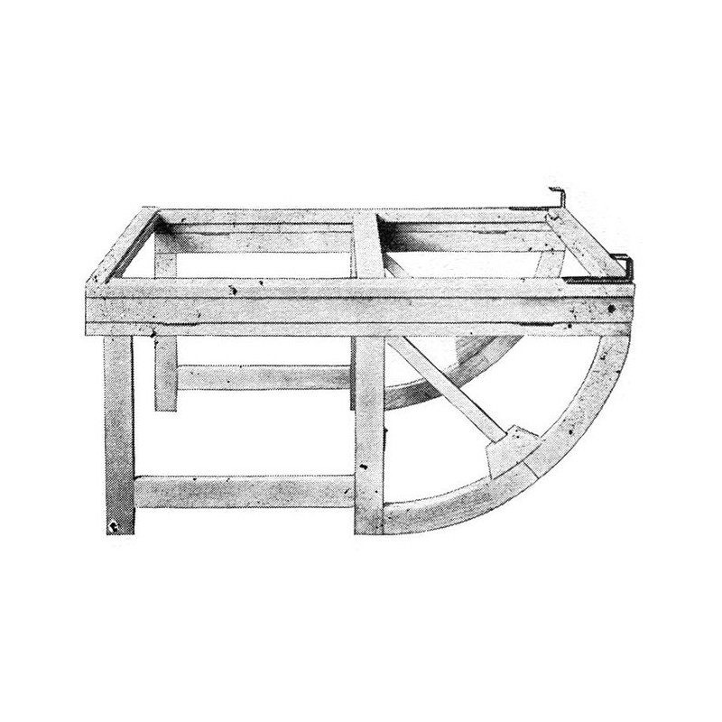 Kołyska do pianin z drewna bukowego` składana wys. 620 mm 