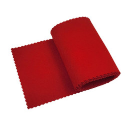 Osłona filcowa na klawiaturę` czerwona` 1225 x 150 mm